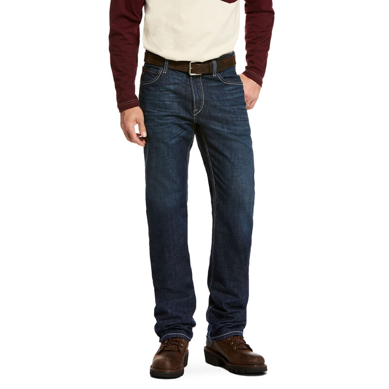 Ariat Jeans Herren - Fr M4 Relaxed Durastretch Lineup Stackable Straight Leg DunkelBlau ( YAOSB-7835